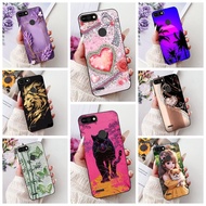 Tecno Pop 2F B1c Back Cover Tecno Pop 2 F Case Silicone Fashion Butterfly Flowers Cute Cartoon Cat C