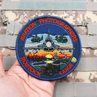 【Customized】AQ Aviation Photographer Embroidered Morale Badge 3D Velcro Patch /Badges/armband/Emblem