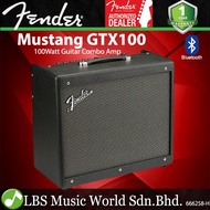 Fender Mustang GTX100 100 Watt Electric Guitar Combo Speaker Amplifier with Bluetooth and Wi-Fi Connectivity (GTX 100)