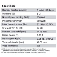 Speaker acr 6 inch Array 5061 M Fabulous