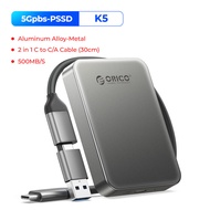 ORICO 500เมกะไบต์/วินาที SSD พกพามากสำหรับโทรศัพท์แอนดรอยด์ iPhone 16 15 Pro/max ProRes 4K ProRes HD