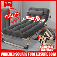 【SG Ready Stock】Foldable Single Sofa Bed Single Frame For Office，-Of Thicked，Foldable Portable Outdoor Bed Folding Lounge Bed For Student，Single Folding Bed With Mattress，Single Foldable Lazy Sofa Chair，Reclining Chair Foldable 折叠懒人床 折叠床