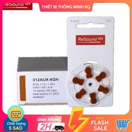 Genuine ReSound A312 PR41 hearing aid battery