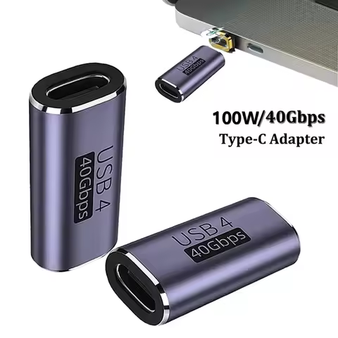 240W Type C Male to Female Adapter Thunderbolt 3/4 40Gbps OTG Extension Cable Type C Male To Female 