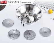 ที่บด หั่น ซอย อาหาร สแตนเลสอย่างดี เกรด 304 ขนาด 32 x 21 ซม. Stainless Steel Food Mill