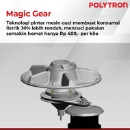 New!! Polytron Mesin Cuci 2 Tabung Samba Series Hijab 9 Kg - Pwm 9076G