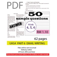 UASA Part 6 Email Writing (Year 4, 5, 6) l PDF l ANSWER PROVIDED