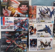 平放多款BANDAI HG模型 杯麵 超時空要塞 MACROSS Plus Delta Durandal Valkyrie YF-29 YF-21 YF-19