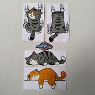 Cat Cutting Stickers, Falling Cat Stickers, Cute Cat Stickers, Car and Motorcycle Stickers