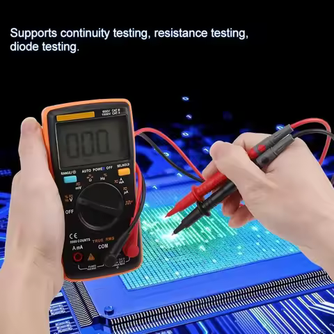 ANENG AN8008 True RMS Digital Multimeter AC DC Voltage Ammeter Current Ohm Meter Current Meter Volt