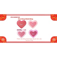 Heart Blush 4u2 Heart Blush Thailand 3,4g - Monochrome Blush, Suitable for Many Makeup Styles.