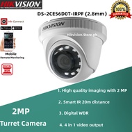 Hikvision CCTV 2MP Full HD Smart IR 20M Turret CCTV Camera High quality imaging Indoor Wired Night Vision Analog Camera