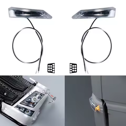 RC Truck LED 3V Side Turn Signal Side Lights for 1/14 Tamiya Volvo F16 750 56360 56362 56375 Car Acc
