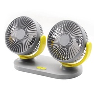 5V / 12v / 24V Car USB Fan Cooling Car Fan Dual Head Car fan 3 Speeds Adjustable For Auto Cooler Air