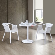 Bar Low Table White Leg | Coffee Table | Cafe Table | Cafe Furniture | Dining Table | Meja Kopi | Me