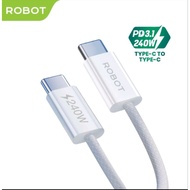 Type C to Type C Data Cable ROBOT Type-C to Type C 240W 120cm RCC240W