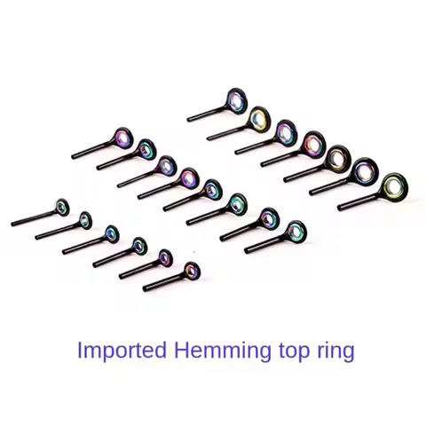 Stainless Steel Fishing Rod Guide New O Ring 0.7mm-1.6mm Eye Ceramic Ring fishing Oval Tip Repair Ki