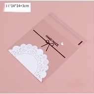 YUEW Plastic Coockies OPP PITA 14x14cm 14 cm x 14 cm + 3 cm Contents 100pcs Souvenir Candy Wrappers 