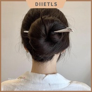 Classy Simple Metal Spiral J0702 Texture Minimalist Flat Hairpin Coiled Hair Insert Hairpin