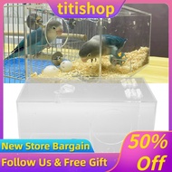 titishop Pssopp Parakeet  Cockatiel Budgie Lovebirds Breeding Box - Transparent Acrylic Bird Cage Po