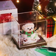 [freneci] Desk Calendar 2025, 3D Clock Calendar 2025 with Dustproof Acrylic Box, Mirrored