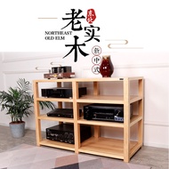 Huisheng Solid Wood Audio Cabinet Solid Wood Amplifier Rack Audio Cabinet Solid Wood Log Cabinet