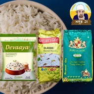 Basmati Rice 1KG 5KG Long Grain assorted brands ข้าวบาสมาติ 1กก. 5กก เมล็ดยาว คละยี่ห้อ