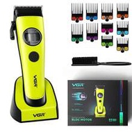 VGR ปัตตาเลี่ยนตัดผมมอเตอร์ Outrunner ระดับมืออาชีพ, เครื่องเล็มผมไฟฟ้าไร้สายพร้อมแท่นชาร์จ, V-880C