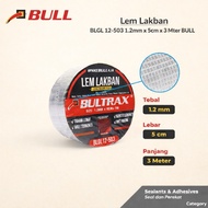 BULL BLGL 12 503 Duct Tape Glue 1.2 mm Thickness 5 cm Width 3 Meters Length Strong Waterproof