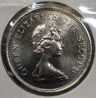 T055香港壹圓 1979年  [小一元]【全新/超強轉光/靚品】【英女王 伊利沙伯二世】 香港舊版錢幣・硬幣 $35 (T 055)