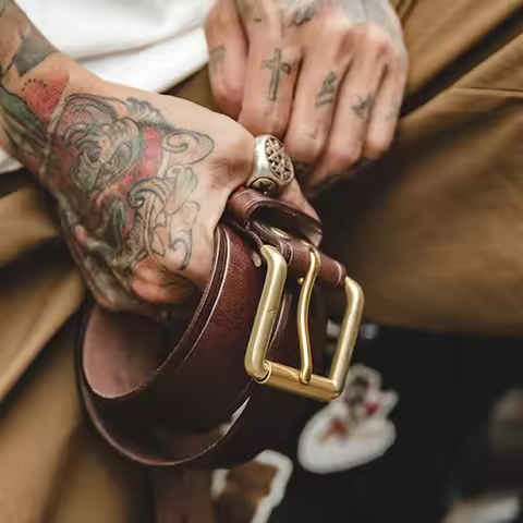 Maden Mens Belts Genuine Leather High Quality Buckle Jeans Cowskin Casual Belts Female Vintage Luxur
