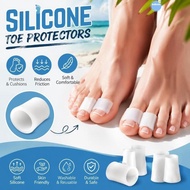 COOLSO 1 Pair Toe Protector Sleeve, Cuttable SEBS Toe Separator Sleeve, Durable Open Toe Moisturizin