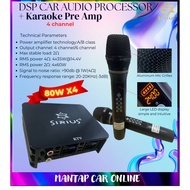 SIRIUS Karaoke KTV Processor With Wireless Microphone DSP Sound Processor For Car Android Player