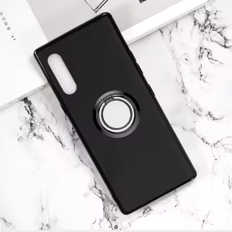 for LG Velvet Back Ring Holder Bracket Phone Case Cover Phone TPU Soft Silicone Cases for LG Velvet 