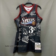 【Mitchell&Ness】Men's Brand New Original NBA 1997-98 Philadelphia 76ers Team # 3 Allen Iverson.