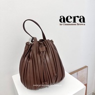 [SKORRA] AERA BUCKET BAG | WOMEN'S BUCKET BAG, HANDBAG, PLEATED PU