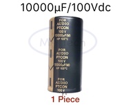 10000uf 100v คาปาซิเตอร์ 10000uF100v Capacitor 100v10000uf 105C ขนาด 3.5x7.0cm คาปาซิเตอร์ เครื่องเสียง 10000uf/100v