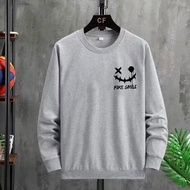 BK-456-O Screen-Printed Sweater The Fabric Is Comfortable Not Thick Thin. Long Sleeves Windproof Col