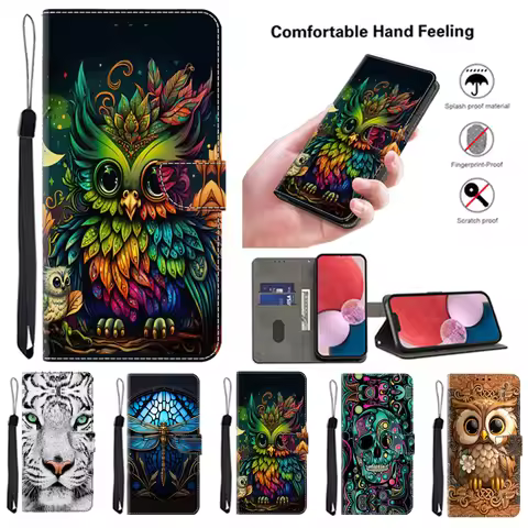 3D Magnetic Flip Leather Cover Wallet Case For Samsung Galaxy A03S A04S A05S A12 A13 A14 A15 A16 A25
