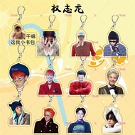 G G-Dragon BIGBANG Acrylic Keychain Support Merchandise Bag Double-Sided Pendant G-Dragon BIGBANG Ac
