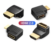 GETMORE Hdmi 2.0 Adapter 90 Degree Right Angle Hdmi Male to Female Connector 4K 3D Hdmi Extender for TV Stick Xbox PS4
