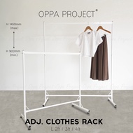 OPPA PROJECT Adjustable Clothes Stand Garment Rack Clothes Rack Baju Rak Full welded joint iron frame 2ft/3ft/4ft