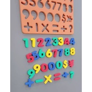 [LC] Magnetic Colourful Alphabets Letters Numbers Block Magnetic Board Magnetic Alphabet