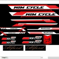 Wim Cycle Roadtech Bmx Sticker Decal