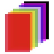 8 Pieces Colorful Acrylic Sheets 20.32 x 30.48cm, 1/8 Inches Thick, 8 Colors | Translucent Casting A