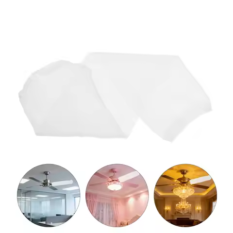 5pcs White Dust Covers for 5-6" Wide 19.5-22" Long Ceiling Fan Ceiling Fan Blade Fan Blade Covers Re