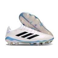 Football Shoes FG 39-45EUR Men's Outdoor Knitted Silver Blue Comfortable Match Boots