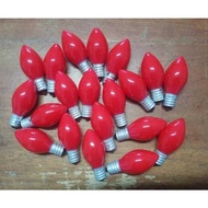 MERAH Red CHILLI FITTING RED SEMBAHYANG BULB LIGHT E12 RED CABE BULB