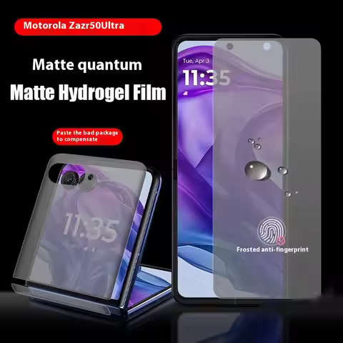 Matte Hydrogel Soft TPU Film For Motorola Razr 50 Ultra Inner Outer Hinge Sticker Full Body Screen P