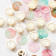 Top Crown Letters Sealing Wax Stamp for Envelopes Wedding Invitation Decorations Brass Head English 